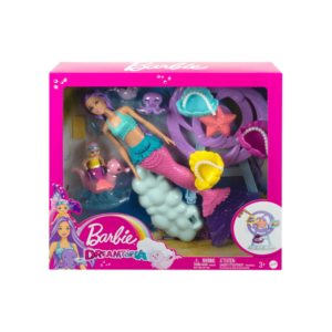 Barbie Mermaid Doll Nurturing Playset with Merbaby