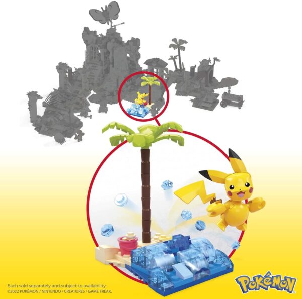 Pokemon Pikachu’s Beach Splash building set with 79 compatible bricks - Image 4