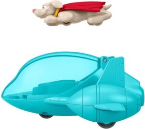 DC League Of Super-Pets Super Launch Krypto Figure & Invisible Jet Vehicle Set