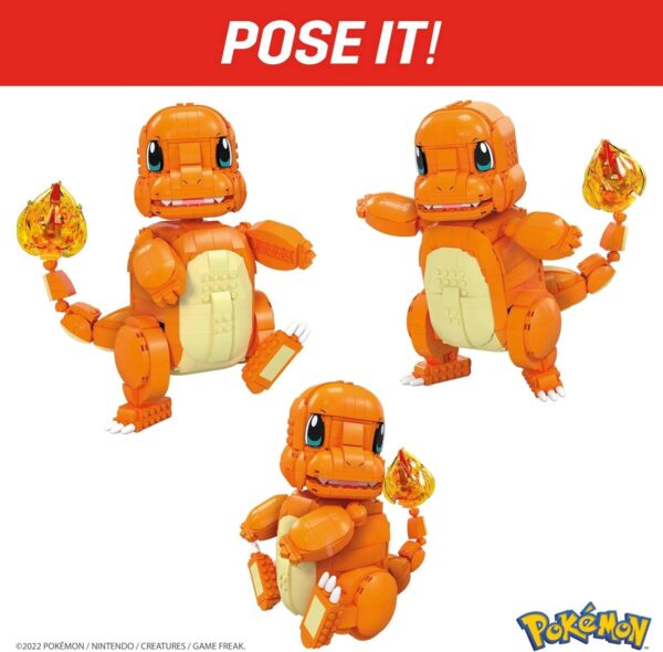 Pokemon Jumbo Charmander building set with 750 compatible bricks - Image 4