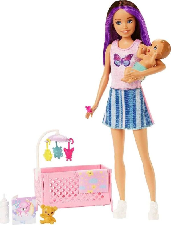 Barbie Skipper Babysitters Doll And Playset - Sleepy Baby Skipper - Image 2