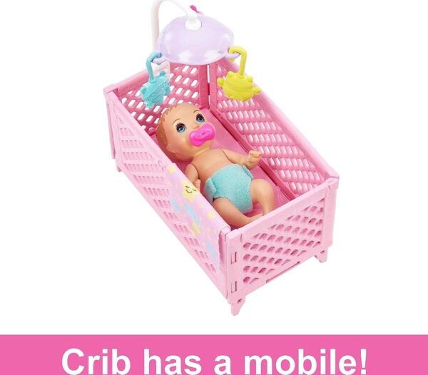 Barbie Skipper Babysitters Doll And Playset - Sleepy Baby Skipper - Image 4