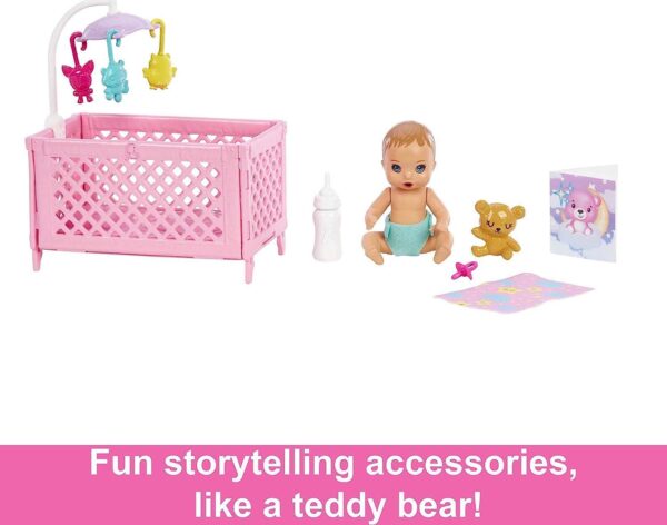 Barbie Skipper Babysitters Doll And Playset - Sleepy Baby Skipper - Image 5