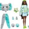 Barbie Cutie Reveal Fashion Doll, Jungle Series Elephant Plush Costume - Image 4