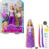 Mattel Disney Princess Rapunzel Fashion Doll With 2 Color-Change Hair Extensions & 10 Hairstyling-Pieces