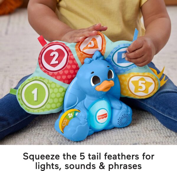 Linkimals Learning Toy For Babies And Toddlers With Interactive Lights & Music, Counting & Colors Peacock - Image 3