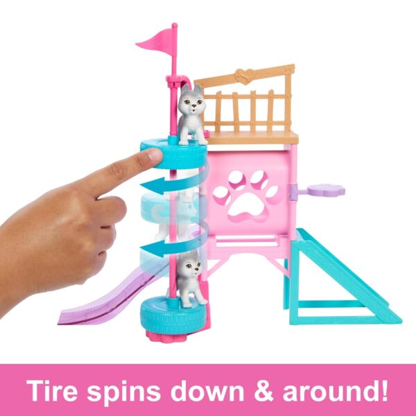 Barbie And Stacie To The Rescue Puppy Playground Playset with Doll - Image 3
