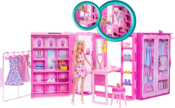 Dream Closet Toy Playset with Fashion Doll, Clothes - Image 5