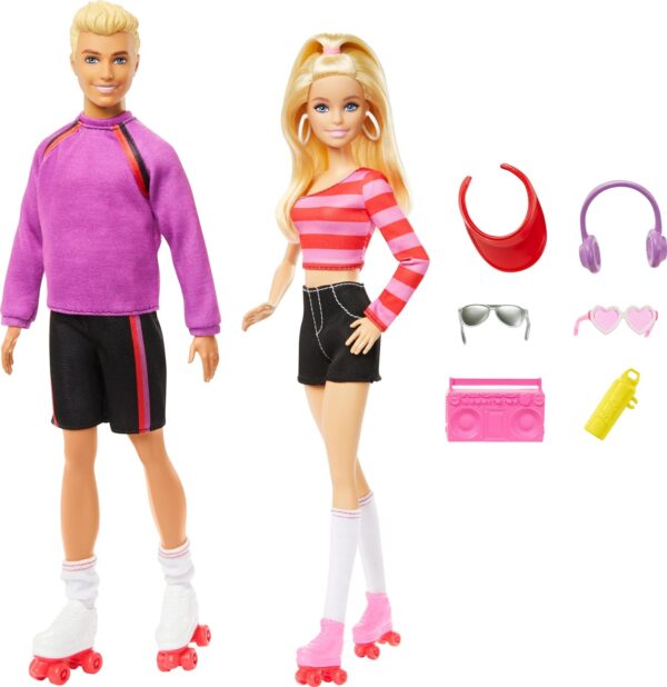 Barbie Fashionistas Set with 2 Fashion Dolls & 6 Accessories - Image 3