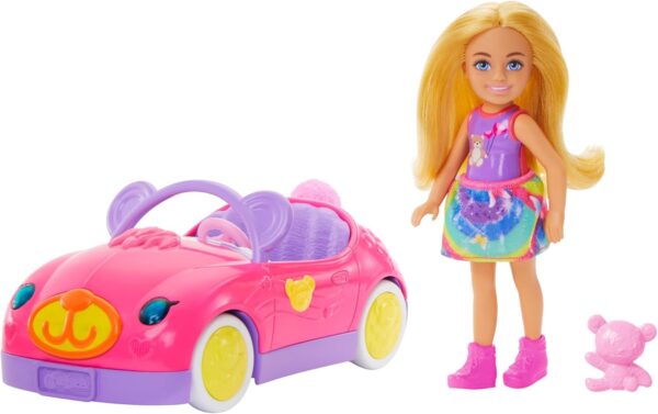 Chelsea Doll & Toy Car Set with Bear-Themed Convertible - Image 3