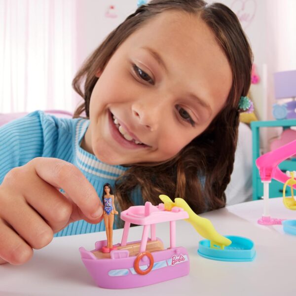 Mini BarbieLand Doll & Toy Vehicle Set - Image 3