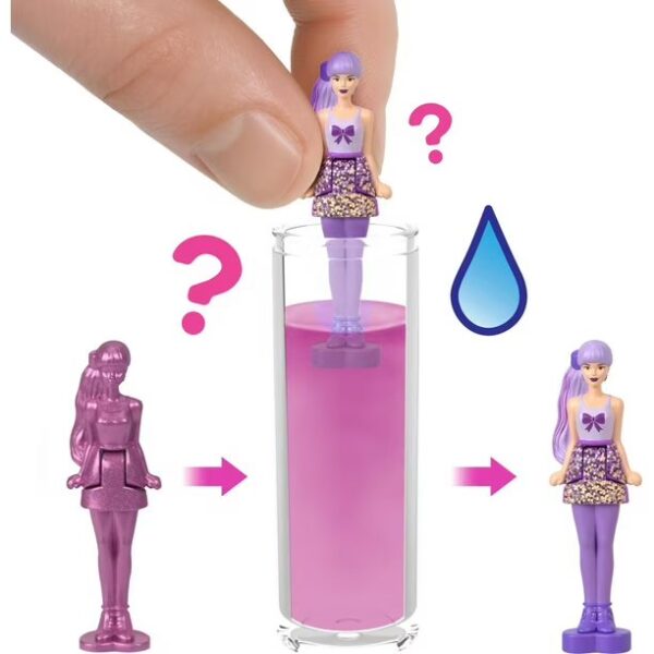 Mini BarbieLand Color Reveal Dolls, 1.5-inch Doll with Surprise Unboxing - Image 4