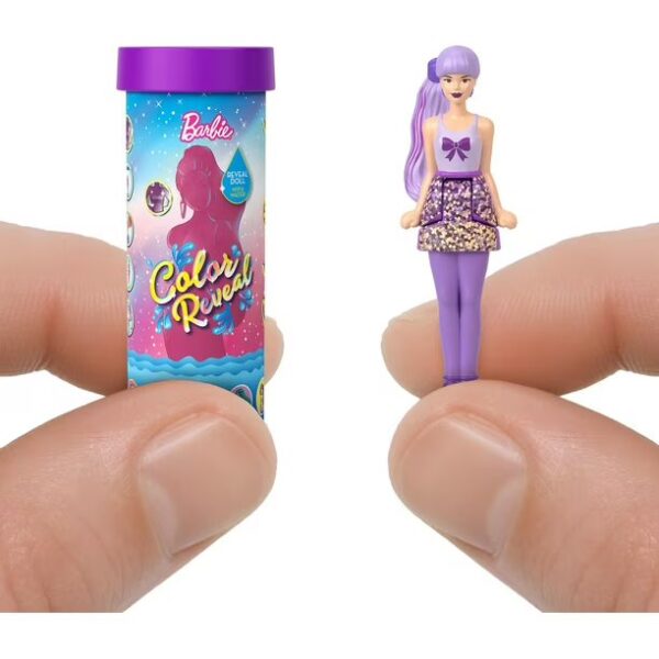 Mini BarbieLand Color Reveal Dolls, 1.5-inch Doll with Surprise Unboxing - Image 5