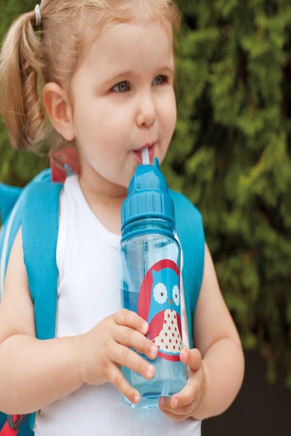 Zoo Straw Bottle, Owl - Image 3