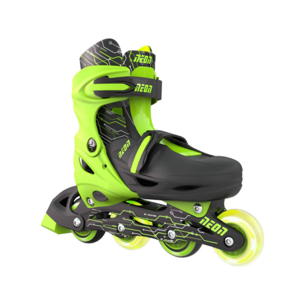 Rollers Neon Combo Skate Vert Taille