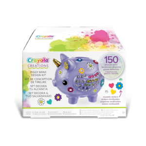Crayola Creations Piggy Bank Design Kit, Purple
