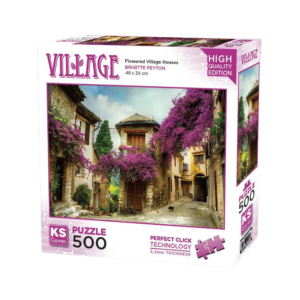 Puzzle Flowered Village Houses 500 pieces