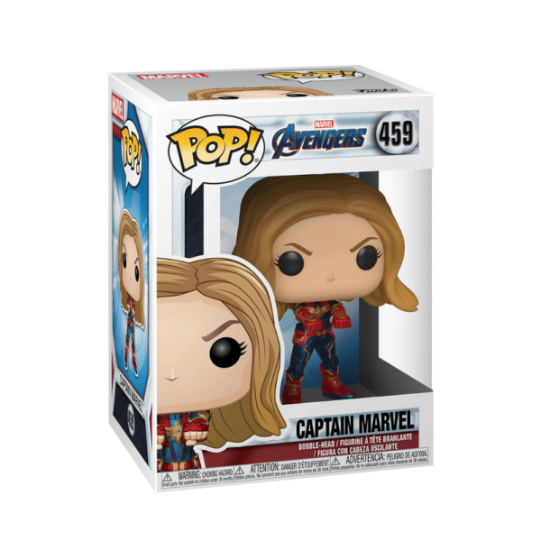 Pop! Marvel: Avengers Endgame: Captain Marvel - Collectible Vinyl Figure - Image 2