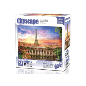 Puzzle Sunset In Eiffel 500 pieces