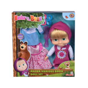 Masha Doll With 2 Extra Dresses 30cm