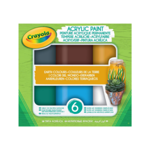 Crayola Acrylic Tempera Paints Sunset Colours in Resealable Jars
