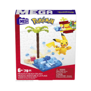 Pokemon Pikachu’s Beach Splash building set with 79 compatible bricks
