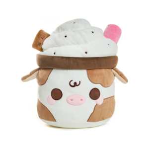 Plush Goals - Chocolate Mooshake Super Soft Cute Kawaii Cow Dessert