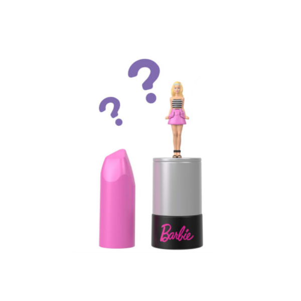 Mini BarbieLand Fashionistas Dolls, 1.5-inch Dolls in Lipstick Tube - Image 2