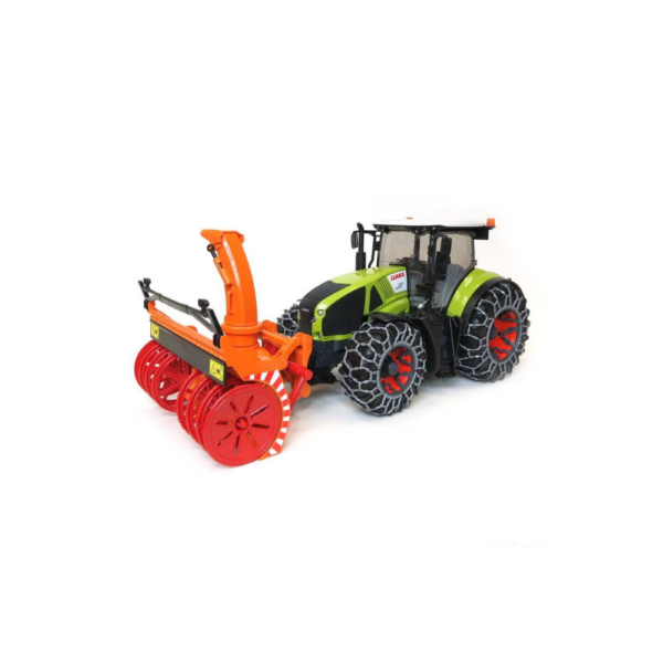 CLAAS AXION 950 WITH SNOW CHAINS AND SNOW BLOWER - Image 2