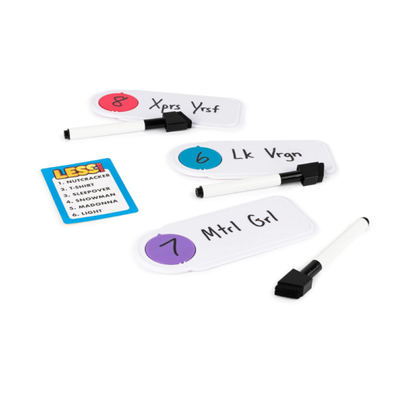 Less Is More, Party Board Game Fun Word Letter Card Game Funny Gift Toy Living Room Family Game Night, For Adults, Teens, And Kids - Image 2