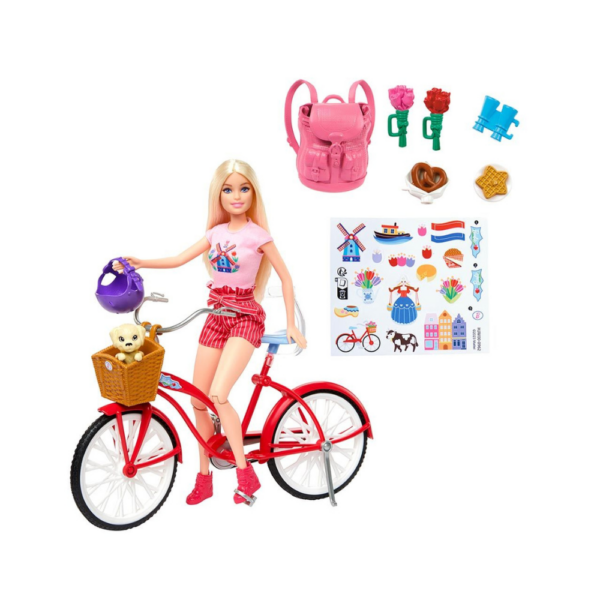 Barbie Bicycle with Doll - Image 2