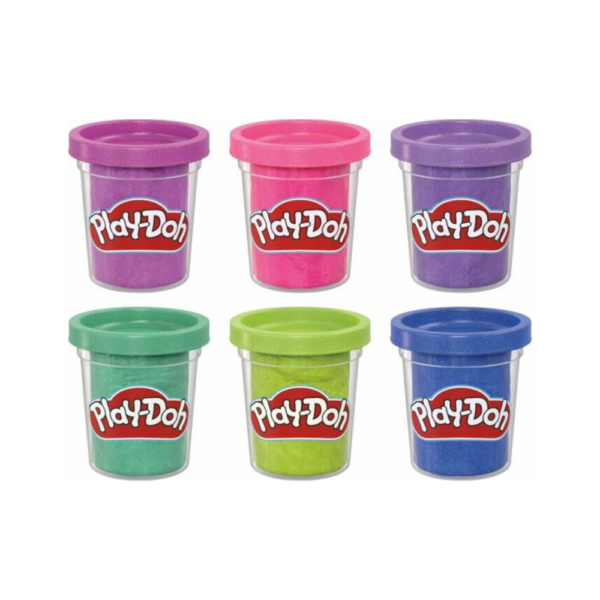 Hasbro Play-doh Sparkle Collection 6 Pack, Kids Arts and Crafts - Image 2