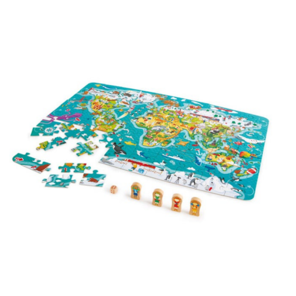 2-in-1 World Map Puzzle and Game - Image 2