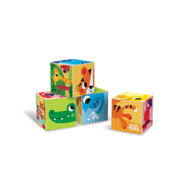 Wood Puzzle Block Colorful Zoo - Image 2