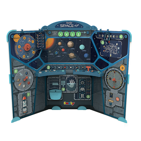 Space Center - Cardboard Playset - Learn & Play W/The Solar System Universe, Spaceship 15 Different Activities - Image 3