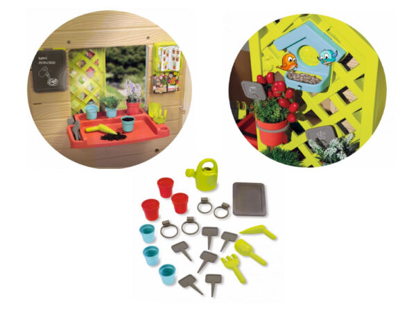 Kids Garden Playhouse with 15 Accessories - 1.3m Tall - Image 4