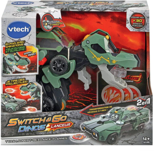 Switch And Go Dinos Launcher - Tyram Super T-Rex Flamethrower