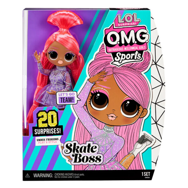 Surprise! OMG Sports Fashion Doll Skate Boss with 20 Surprise!s - Image 2