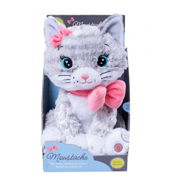 Moustache My Luminous Cat - 28cm - Image 3