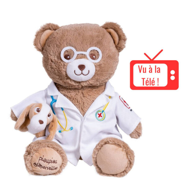 Veterinarian Bear Plush - Doctor Gaston - 40cm - Image 3