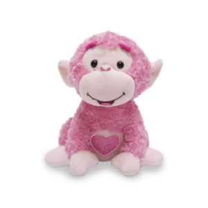 Love Me Coco | Animated Valentine's Pink Monkey Stuffed Animal Plush