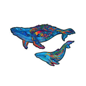 Milky Whales 2-in-1 Wooden Puzzle