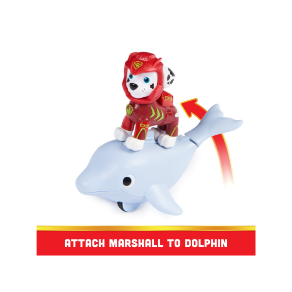 Aqua Pups Marshall and Dolphin Action Figures Set - Image 4