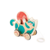 2-in-1 Wooden Pull-Along Roll & Rattle Kitten - Image 2