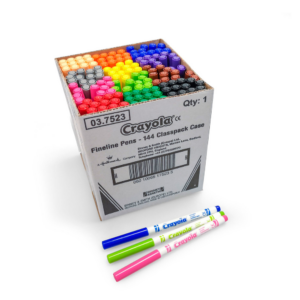 Crayola School Pack Felt-Tip Pens with Fine Point, 144 pcs