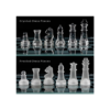 Elegant 10" Glass Chess Set - Premium Quality Board Game for All Ages 