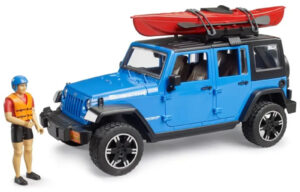 Jeep Wrangler Rubicon Unlimited with Kayak & Kayaker