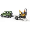 Brother Land Rover Defender Station Wagon with Single-Axle Trailer - Image 2