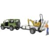 Brother Land Rover Defender Station Wagon with Single-Axle Trailer