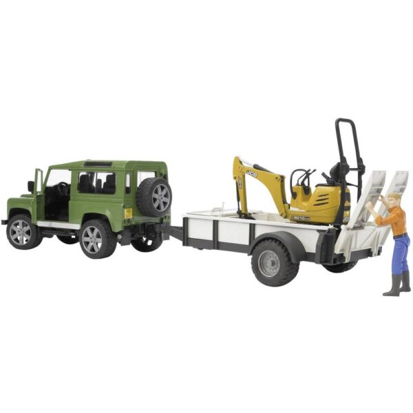 Brother Land Rover Defender Station Wagon with Single-Axle Trailer
